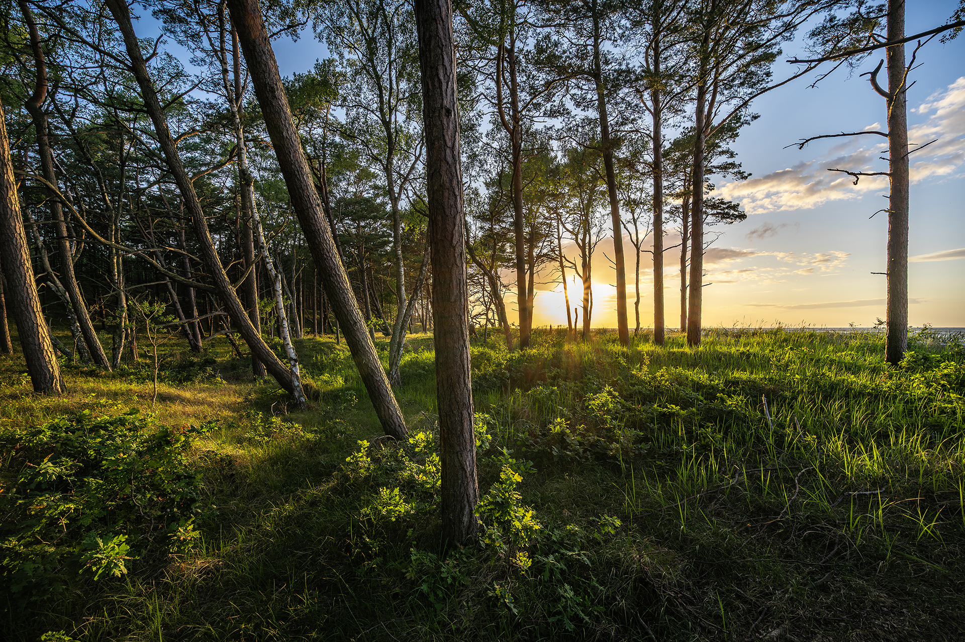 Zachód słońca nad Bałtykiem - fotografia krajobrazu